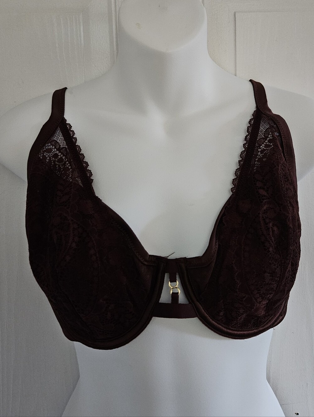 Aerie Lace Full Coverage Bra in Burgundy 36DD